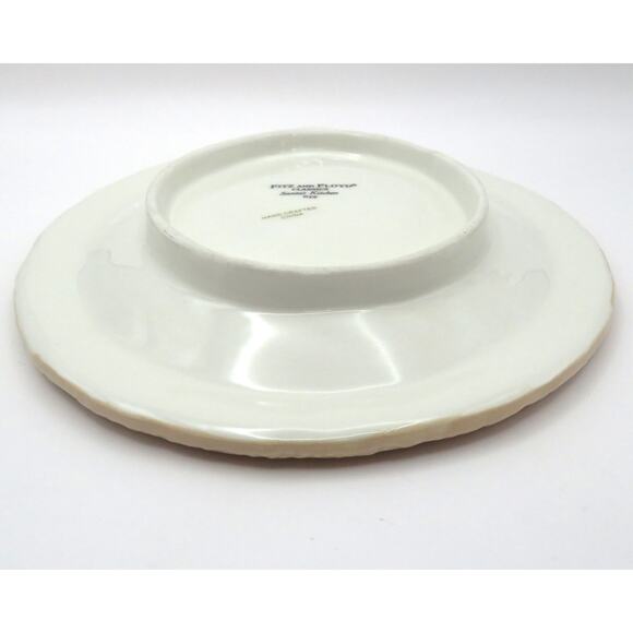 Fitz & Floyd Santa’s Kitchen Ornament Small Ceramic Platter Red Cookie Plate - Picture 8 of 10